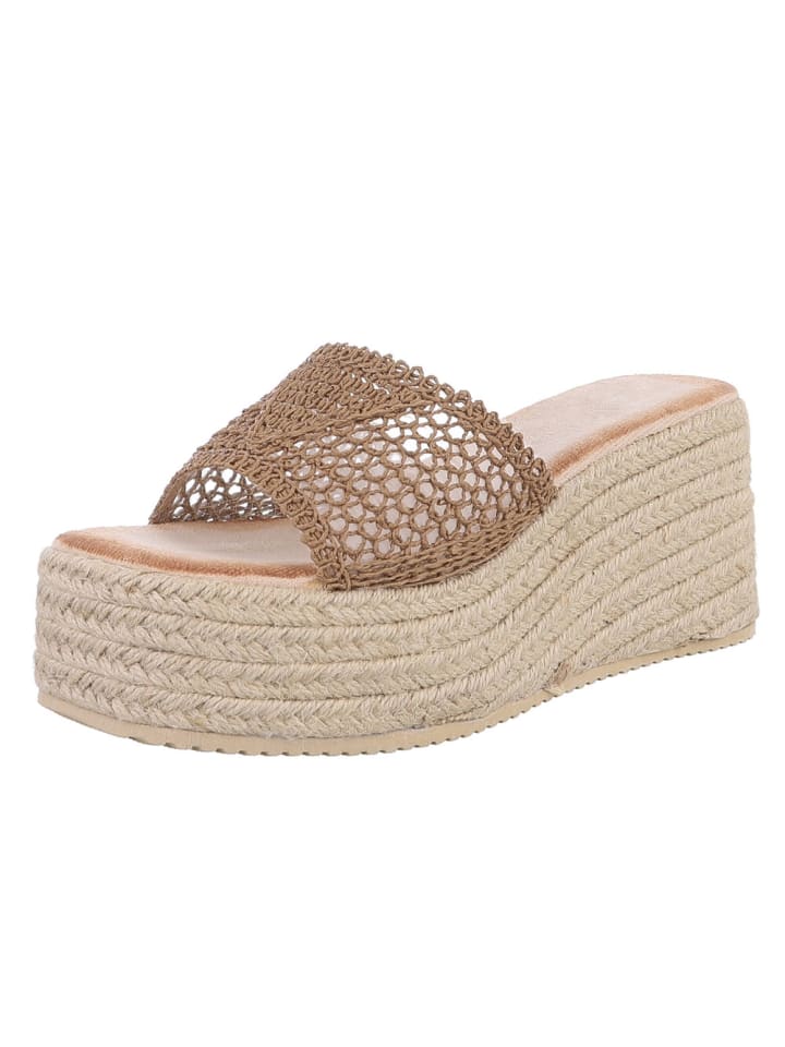 Sandale & Sandalette in Hellbraun