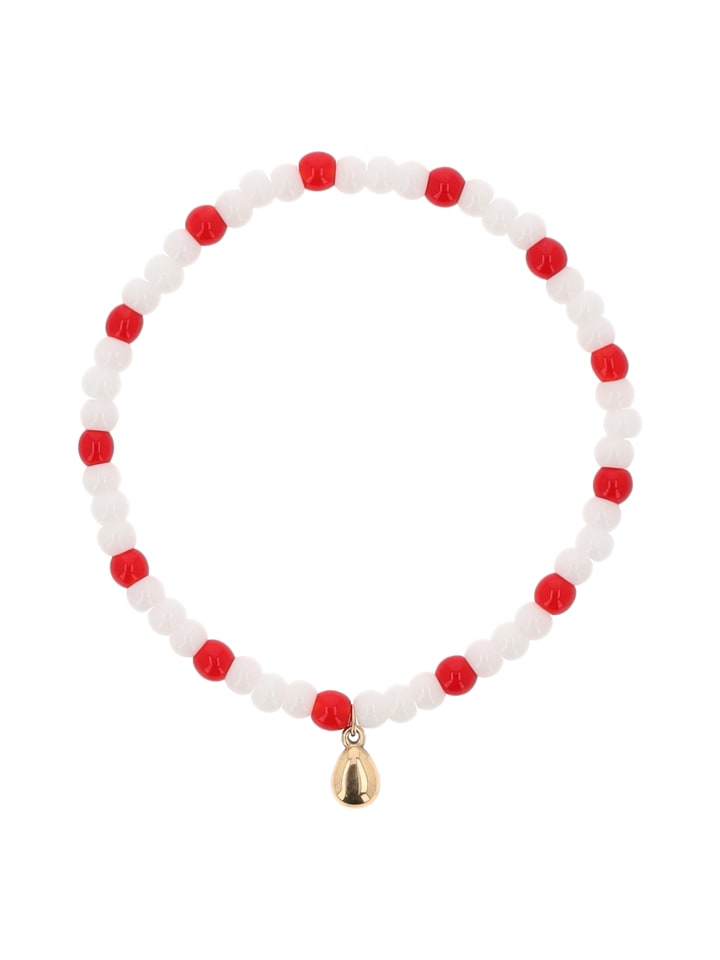 Women Bracelet in Gold White Red