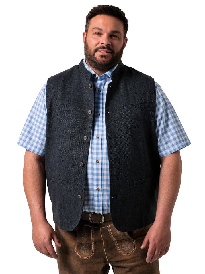 Steppweste in navy blau