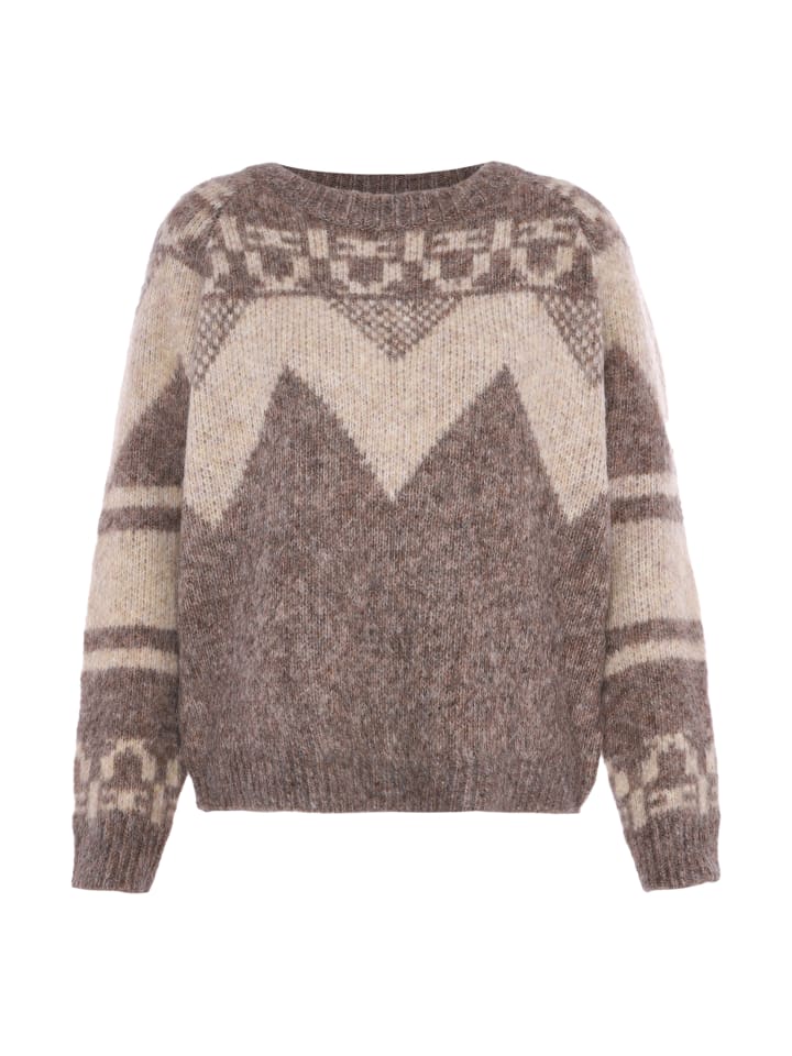 Damen Sweater in HELLBRAUN