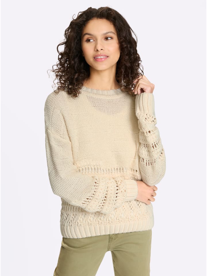 Pullover in champagner