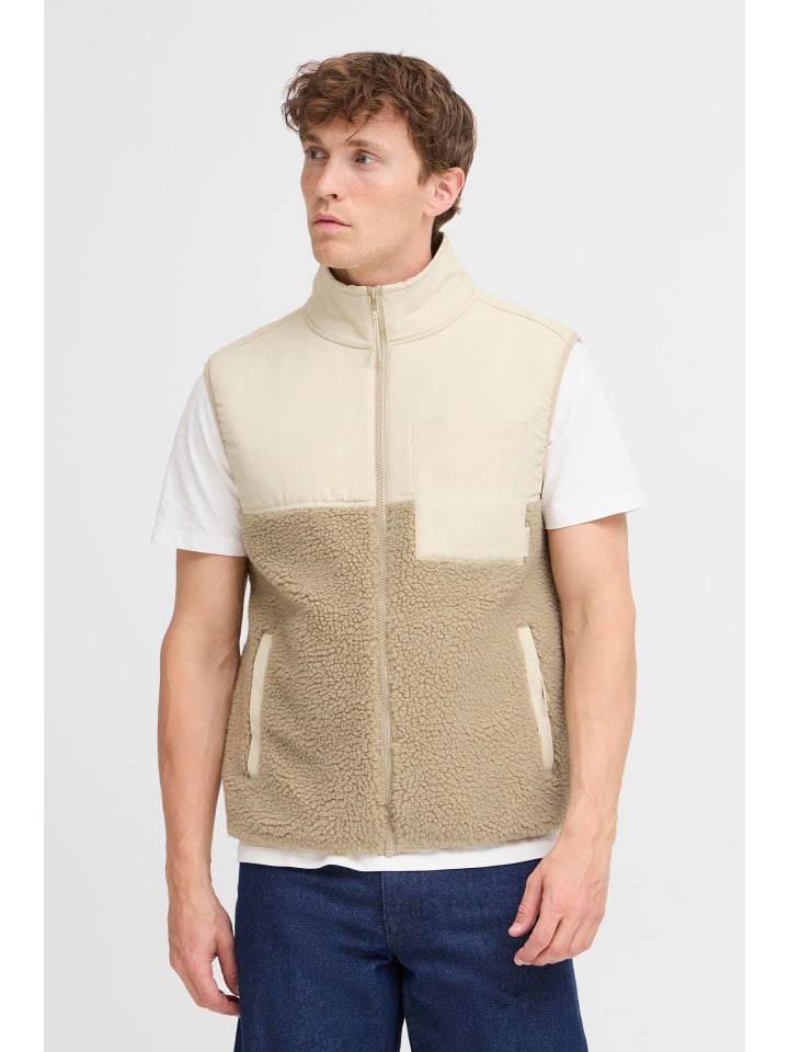 Plüschweste BHErmin in Beige