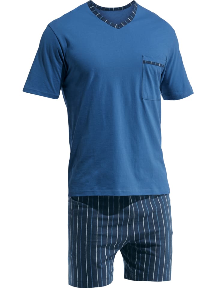Single-Jersey Shorty in blau/marine