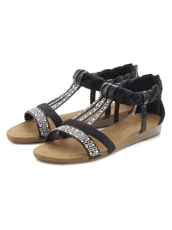 Sandale in schwarz