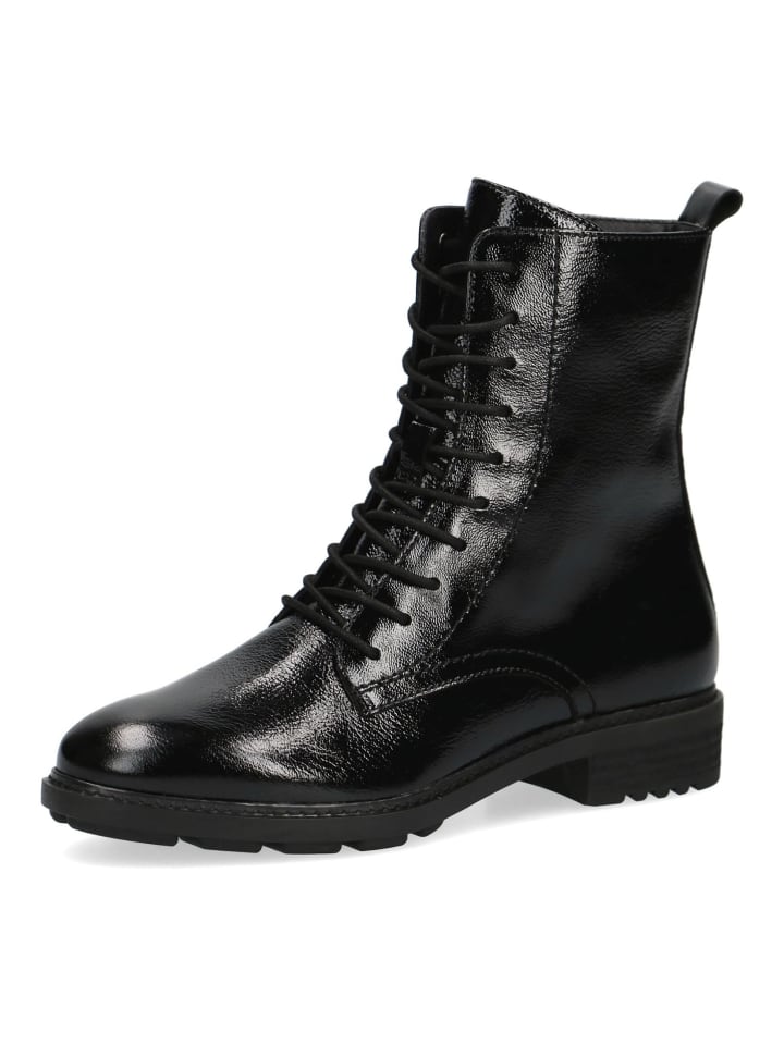 Stiefelette Schwarz Lack