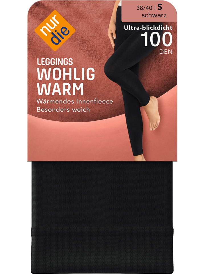 Leggings Leggings Wohlig-Warm in Schwarz