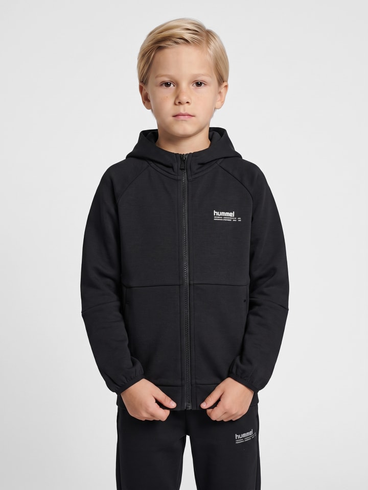 Reißverschluss Kapuzenpullover Hmljr Tech Kinder in BLACK
