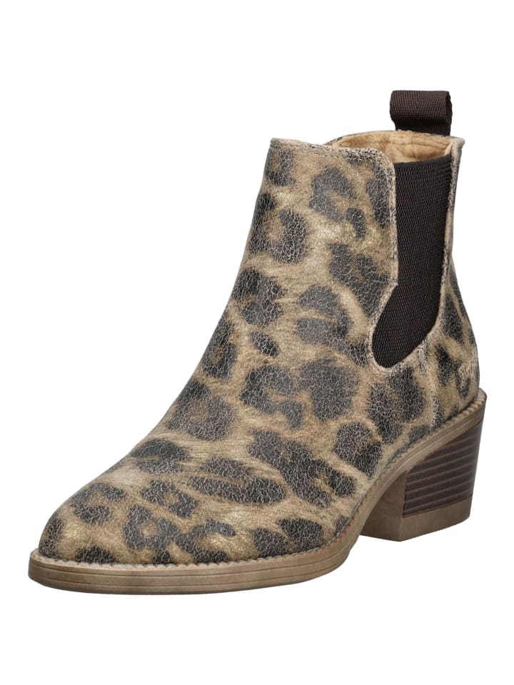 Stiefelette Leopard