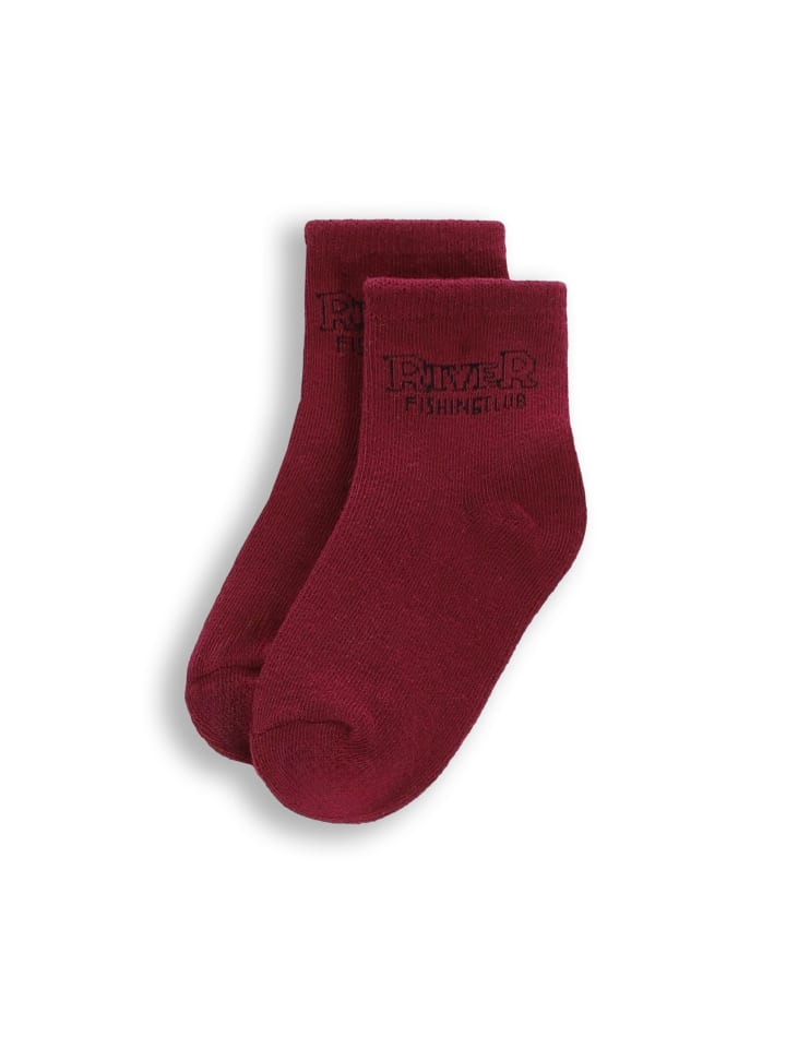 Socken in dunkelrot