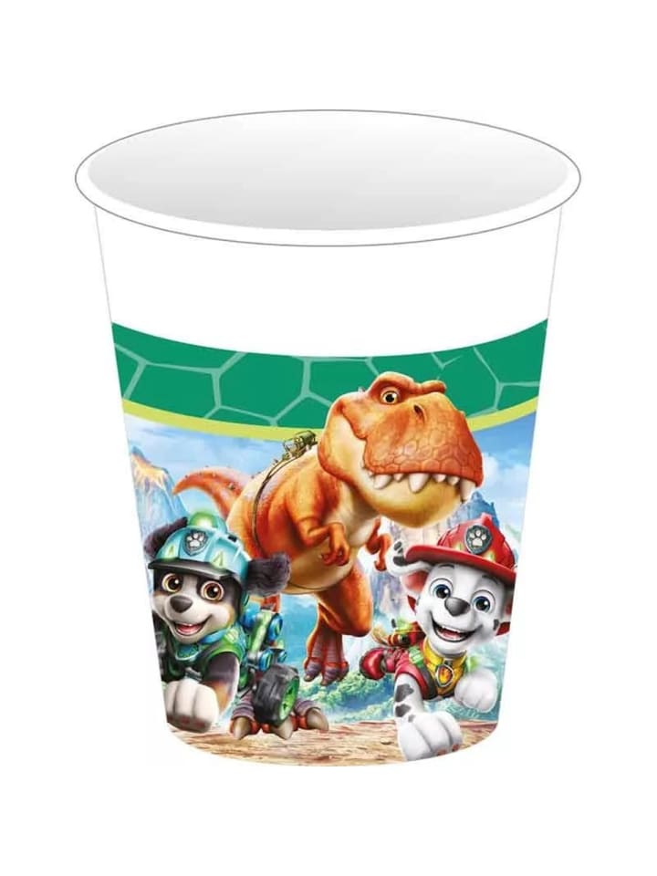 Paw Patrol Dino Movie Papierbecher 8 Stück, 250 ml
