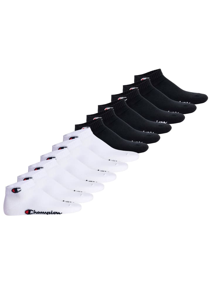 Socken 12er Pack in Weiß/Schwarz