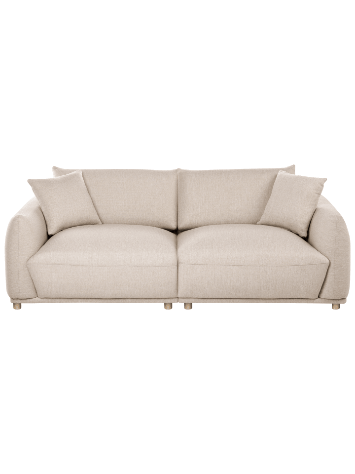3-tlg 3-Sitzer Sofa JUBEK in Beige