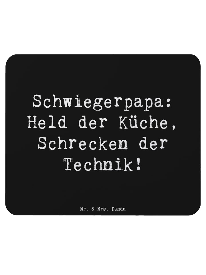 Mauspad Schwiegerpapa Küche mit Spruch in Schwarz