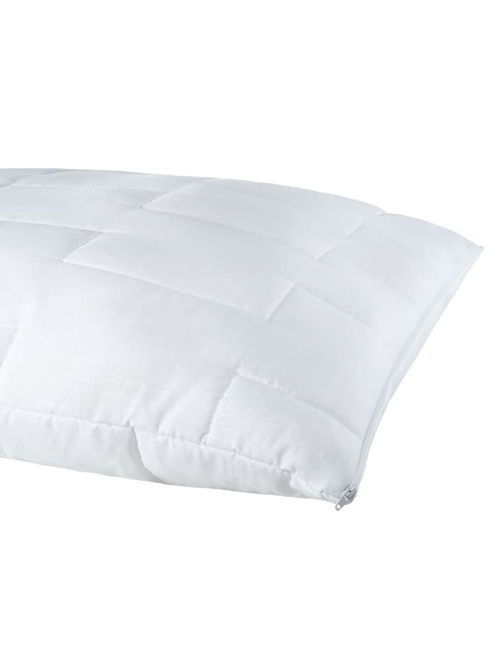 Kissen Utah gesteppt 80x80 cm in weiss