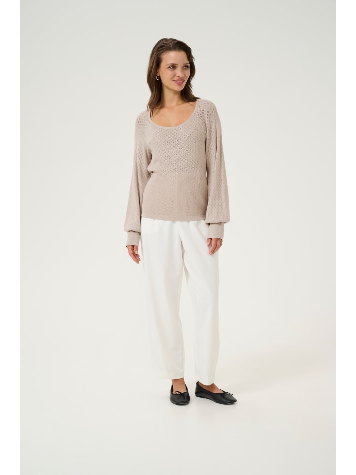 Strickpullover KAsofy Slim fit in Feather Gray Melange