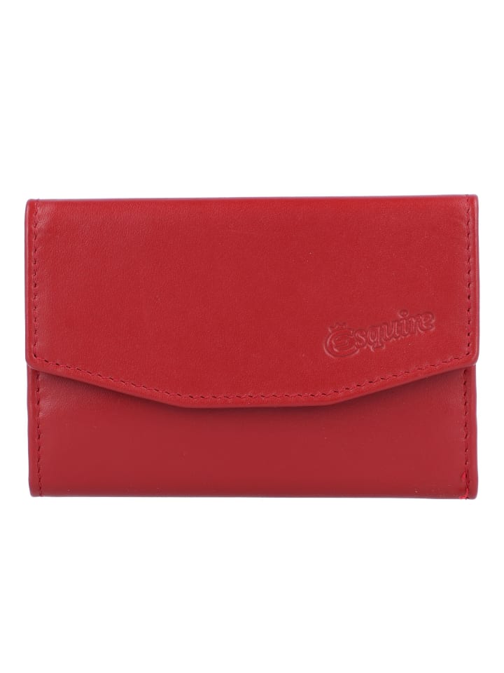 New Silk Schlüsseletui Leder 10 cm rot