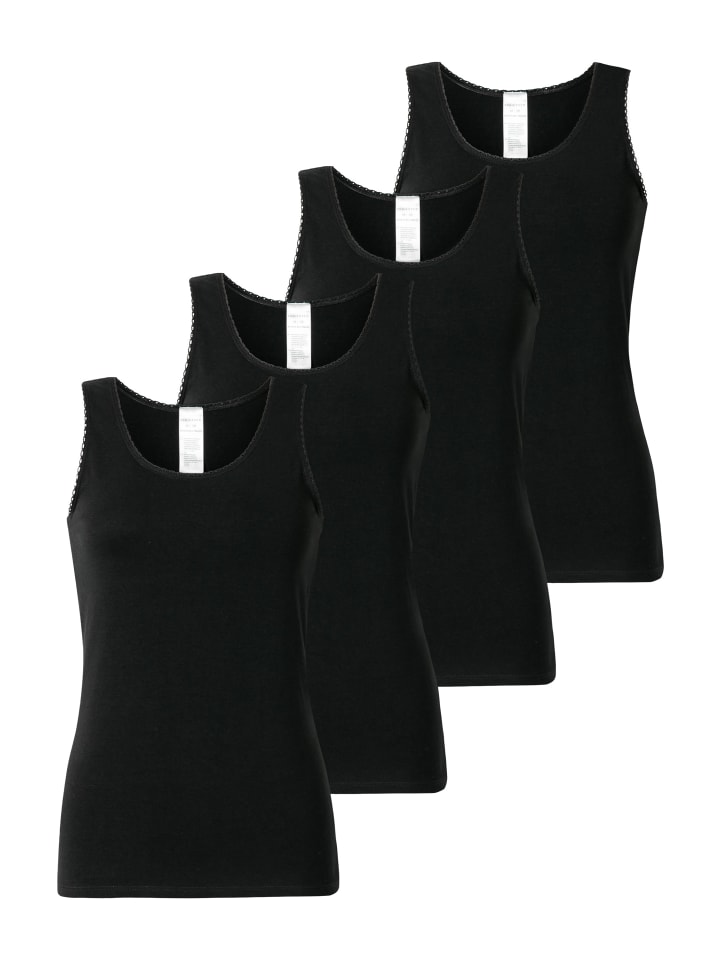 Unterhemd / Top 95/5 Modern Cotton in Schwarz