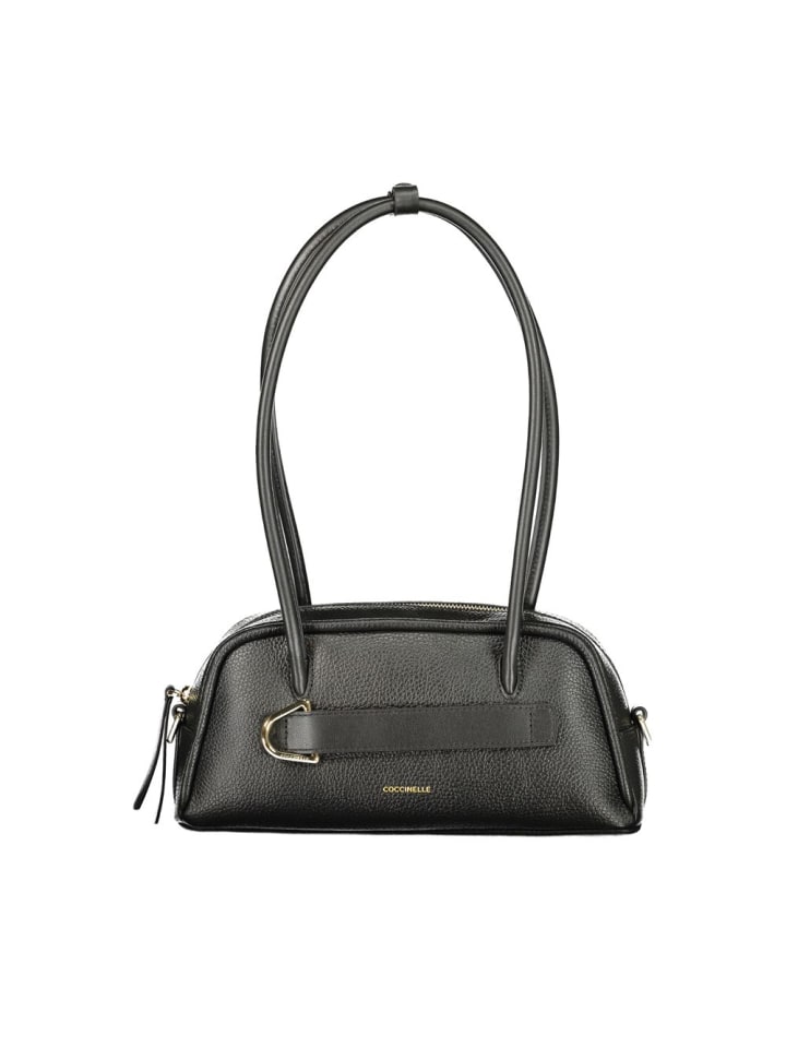 Schwarz Leder Damen Handtasche