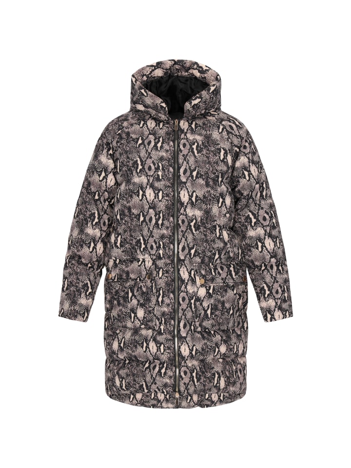 Women Coat in beige multicolor