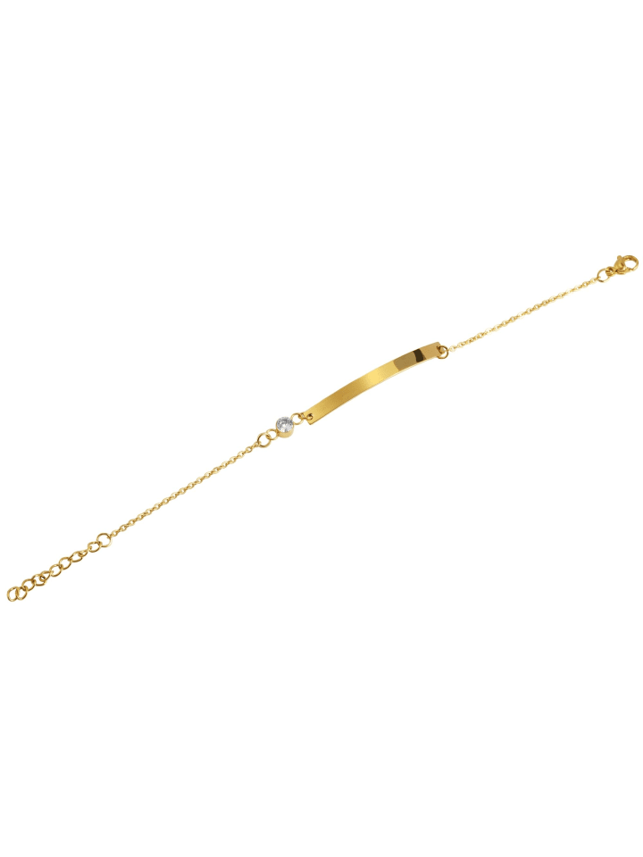 Damen Armband aus Edelstahl 17 cm in gold