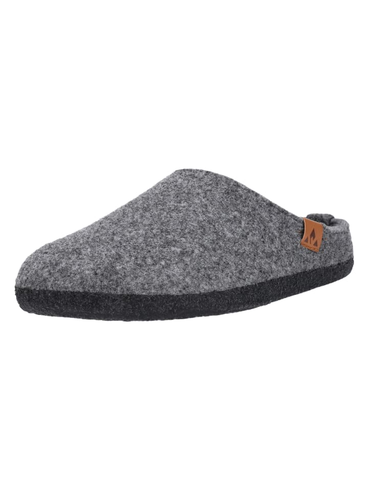 Hausschuh Tapai in 1011 Dark Grey Melange