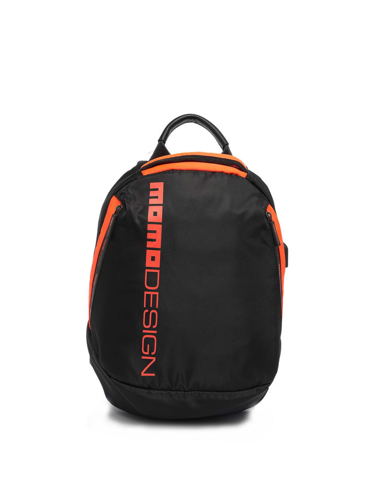 Rucksack in BLACK AND ORANGE