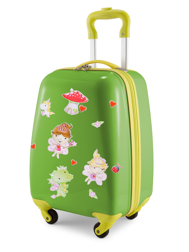 For Kids - Kindertrolley mit Feenaufklebern in Apfelgrün