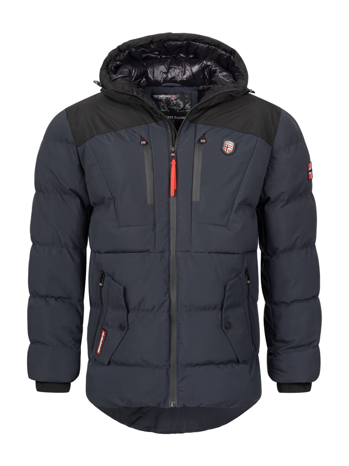 Steppjacke in Navy