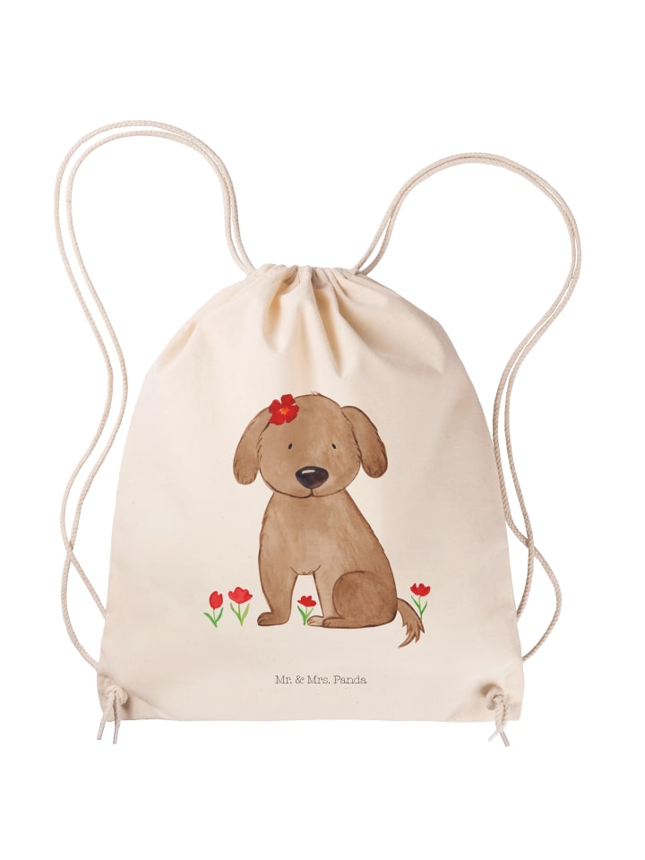 Jutebeutel Hund Dame ohne Spruch in Creme