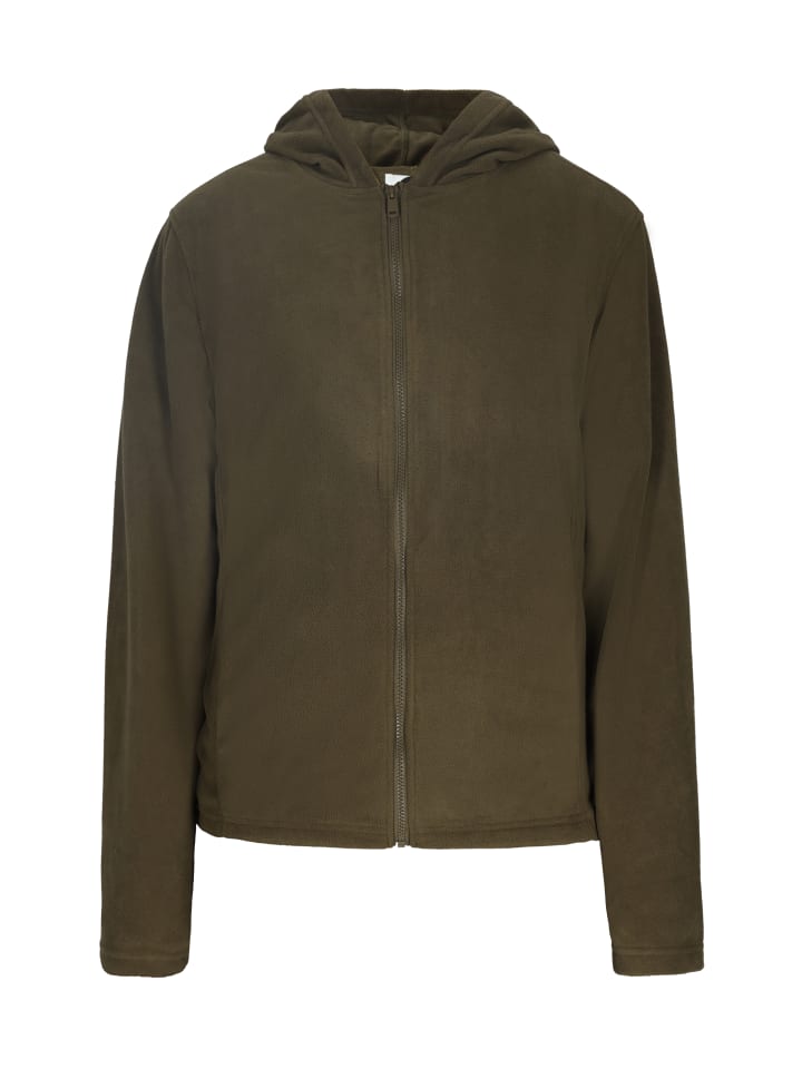 Men Fleece Jacket in Khaki