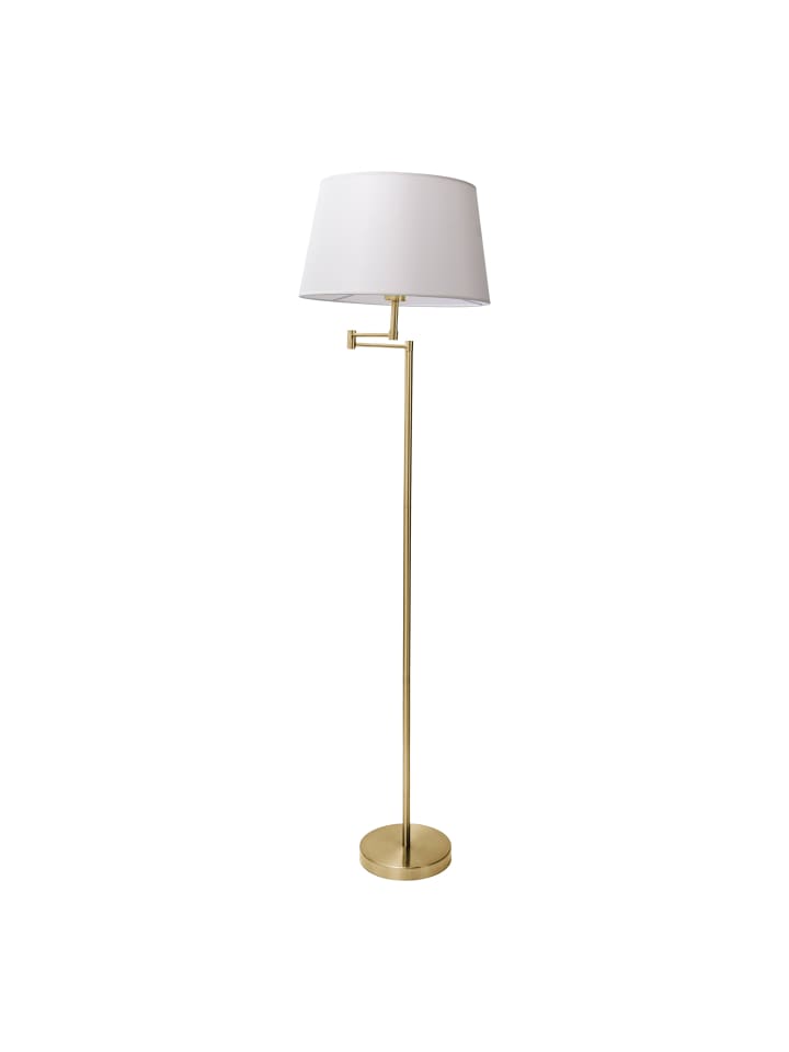 Stehleuchte "BOLOGNA" in messingmatt - (L)40 cm x (B)40 cm x (H)158 cm