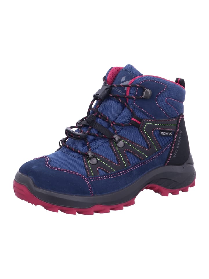 Halbschuhe Kinder TROLL MID JR Kids hiking boot in Blau