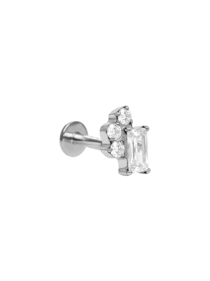 Piercing mit Rhodiumbeschichtung – Foli