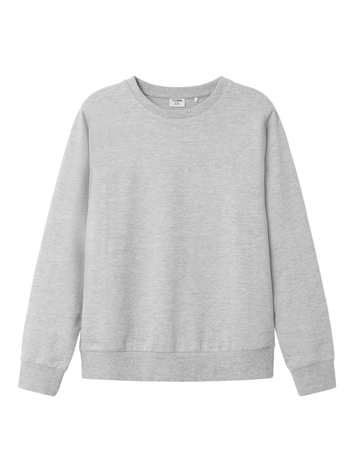 Sweatshirt in Light Grey Melange