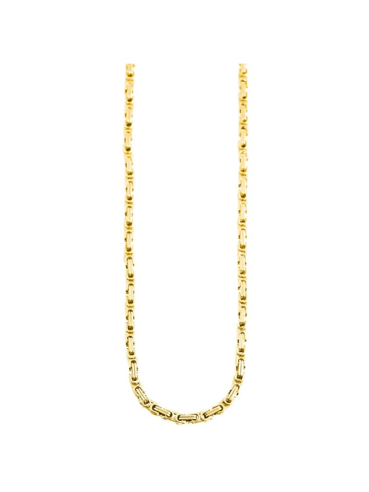 Herren Halskette – Königskette aus Edelstahl 60 cm in gold