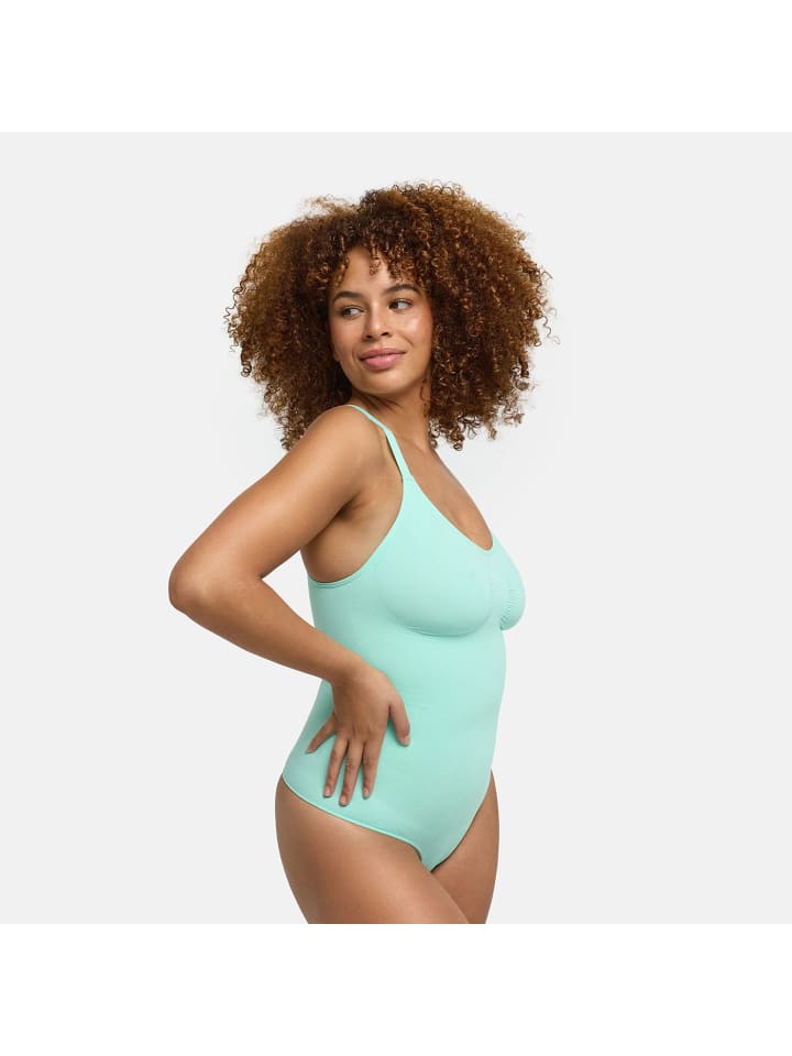 Figurformender Body mit String in Türkis Mint