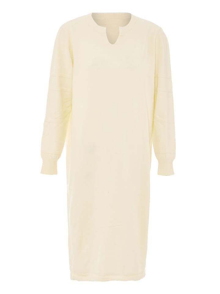 Damen Strickkleid in Wollweiss