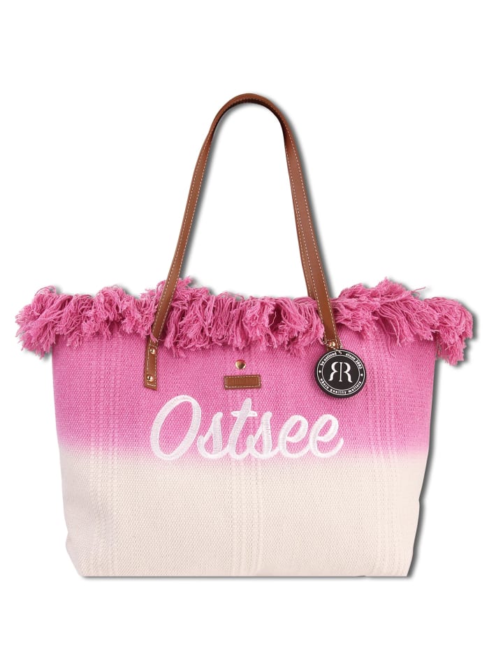 Robin Ruth Schultertasche rosa, natur ca. 48cm