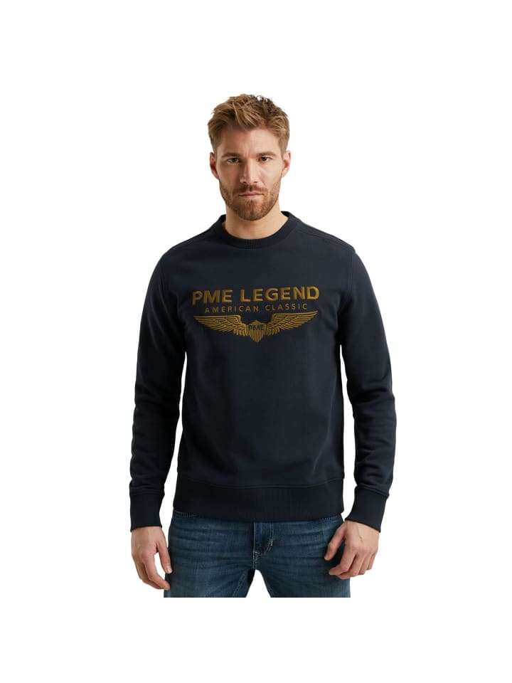 Pullover CREWNECK LOGO CARRIER in Blau