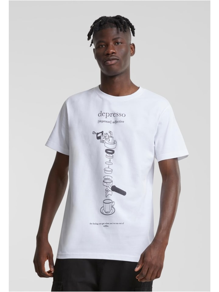 T-Shirt "Depresso Tee" in Weiß