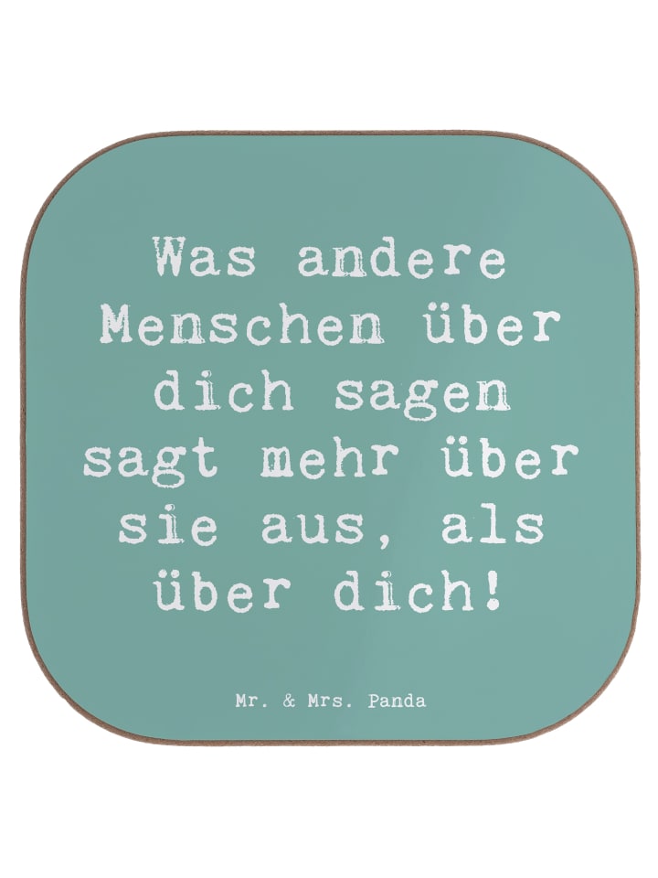 Tassenuntersetzer Spruch Mobbing bewältigen Sel... in Meeresbrise