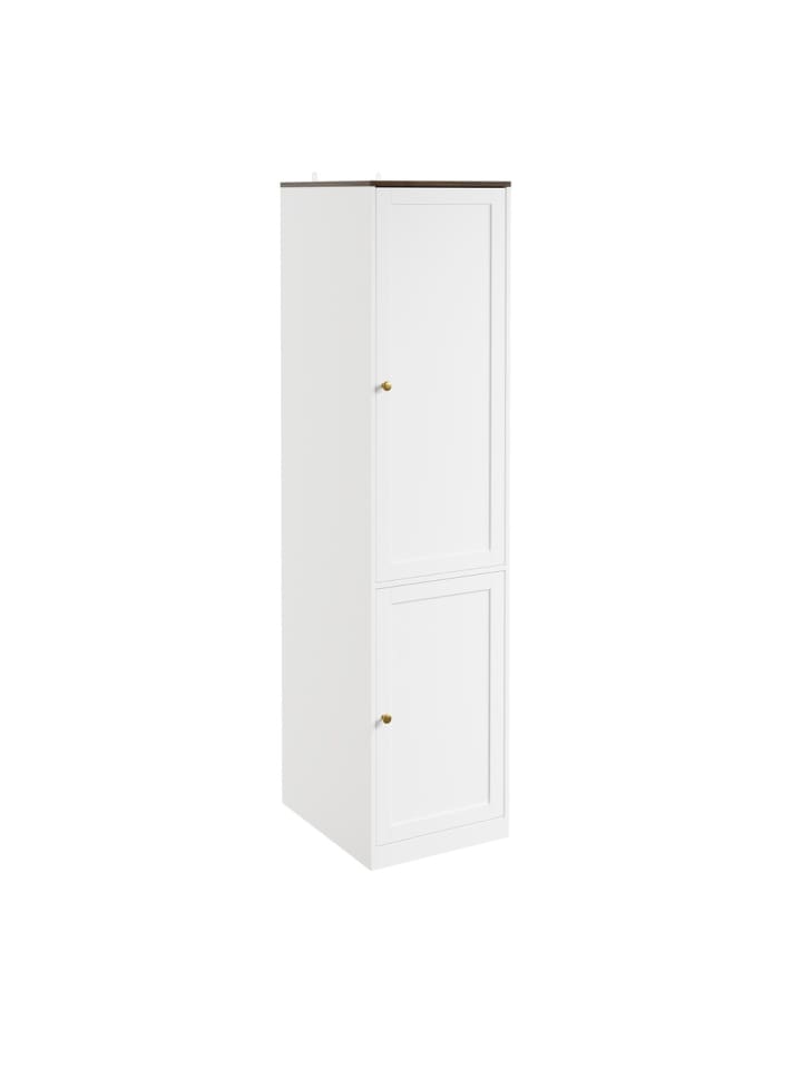 Kleiderschrank in Reinweiß - (W) 55 x (H) 187 x (L) 45 cm