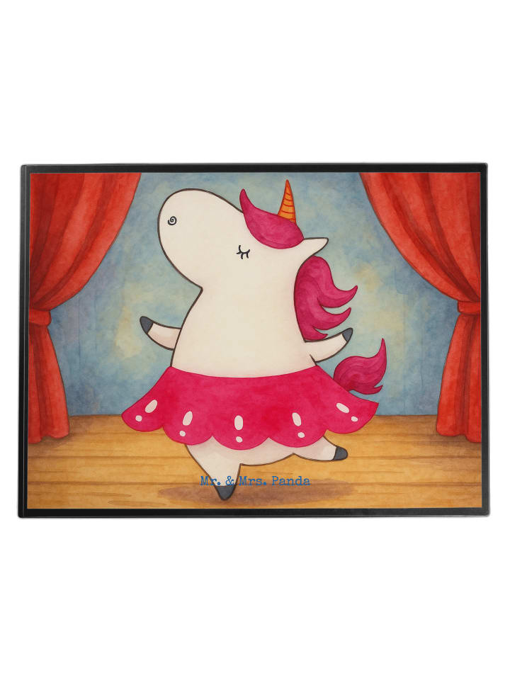 Schreibunterlage Einhorn Ballerina Design ohne ... in Weiß