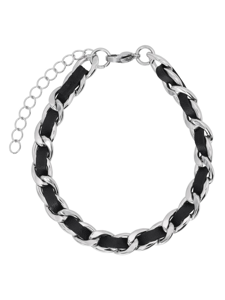 Gliederarmband Damen Vicky schwarz farben in schwarz
