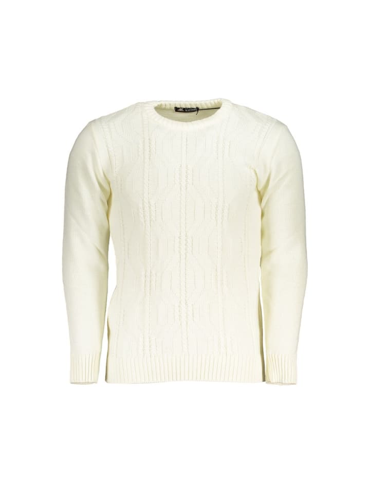 Weiß Herren Pullover aus Acryl