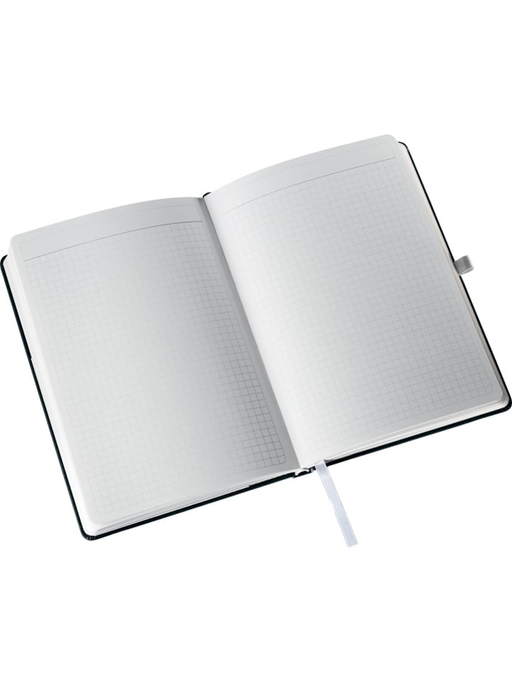 Notizbuch Style A5 80 Blatt kariert schwarz