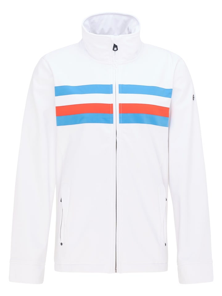Herren Funktionsjacke in Weiss Retroblau
