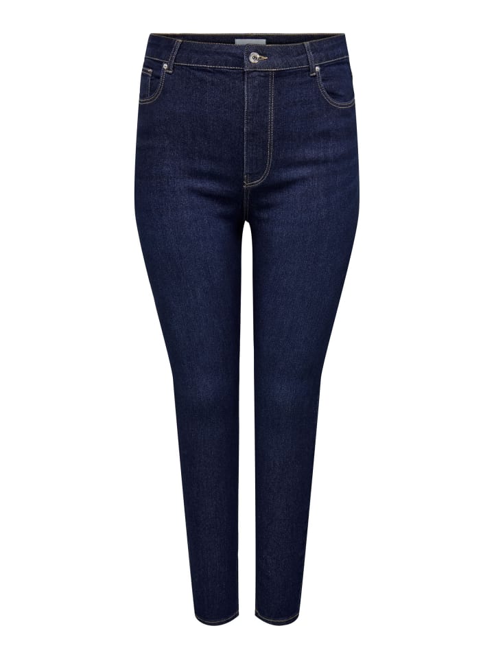 Skinny Jeans in Dark Blue Denim