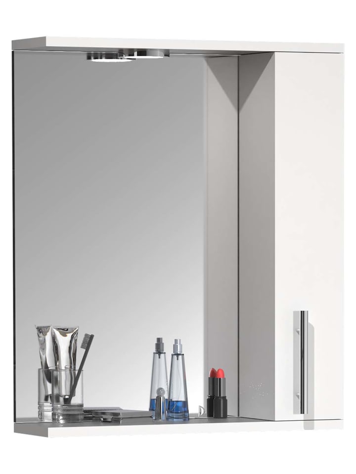 Spiegelschrank LisaloM Weiß 50 x 14 cm