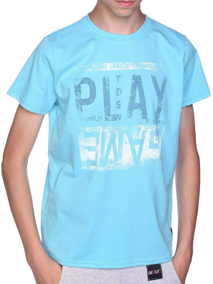 T-Shirt in Türkis